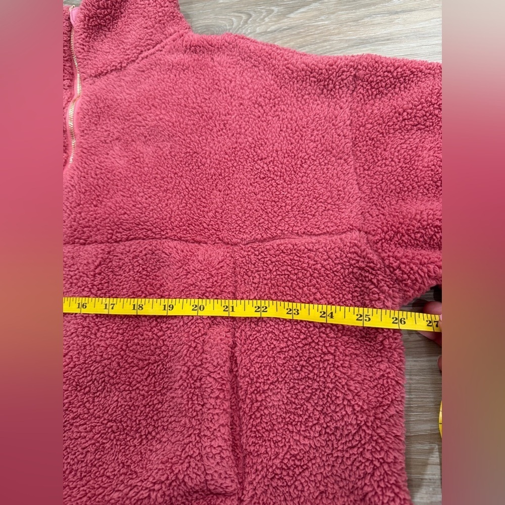 Before You Size S Cozy Pink Fleece Pullover - Picture 11 of 12